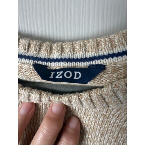 Izod Tan Crewneck Sweater Men's XL New - Picture 7 of 10